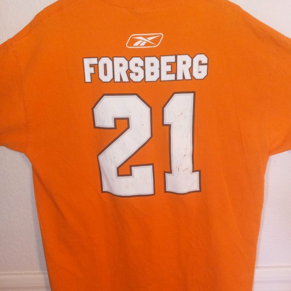 NHL REEBOK PHILA FLYERS MENS FORSBERG ORANGE SHIRT SZ XL - Picture 4 of 6